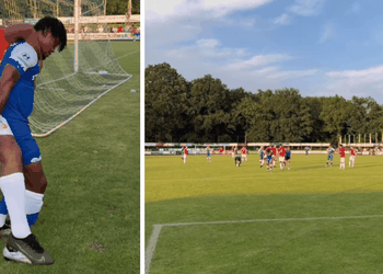 Watch: Nigerian sensation with Premier League admiration offers helping hand to injured opponent