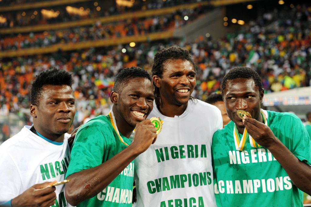 Nigerians celebrate their AFCON 2013 victory