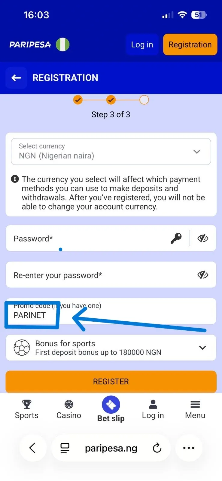 PariPesa Promo Code 2026 – PARINET: Up to ₦230,000 Bonus