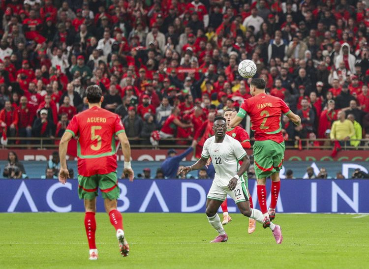 “Go interview the referee” – Akor Adams reacts angrily after Super Eagles’ loss to Morocco