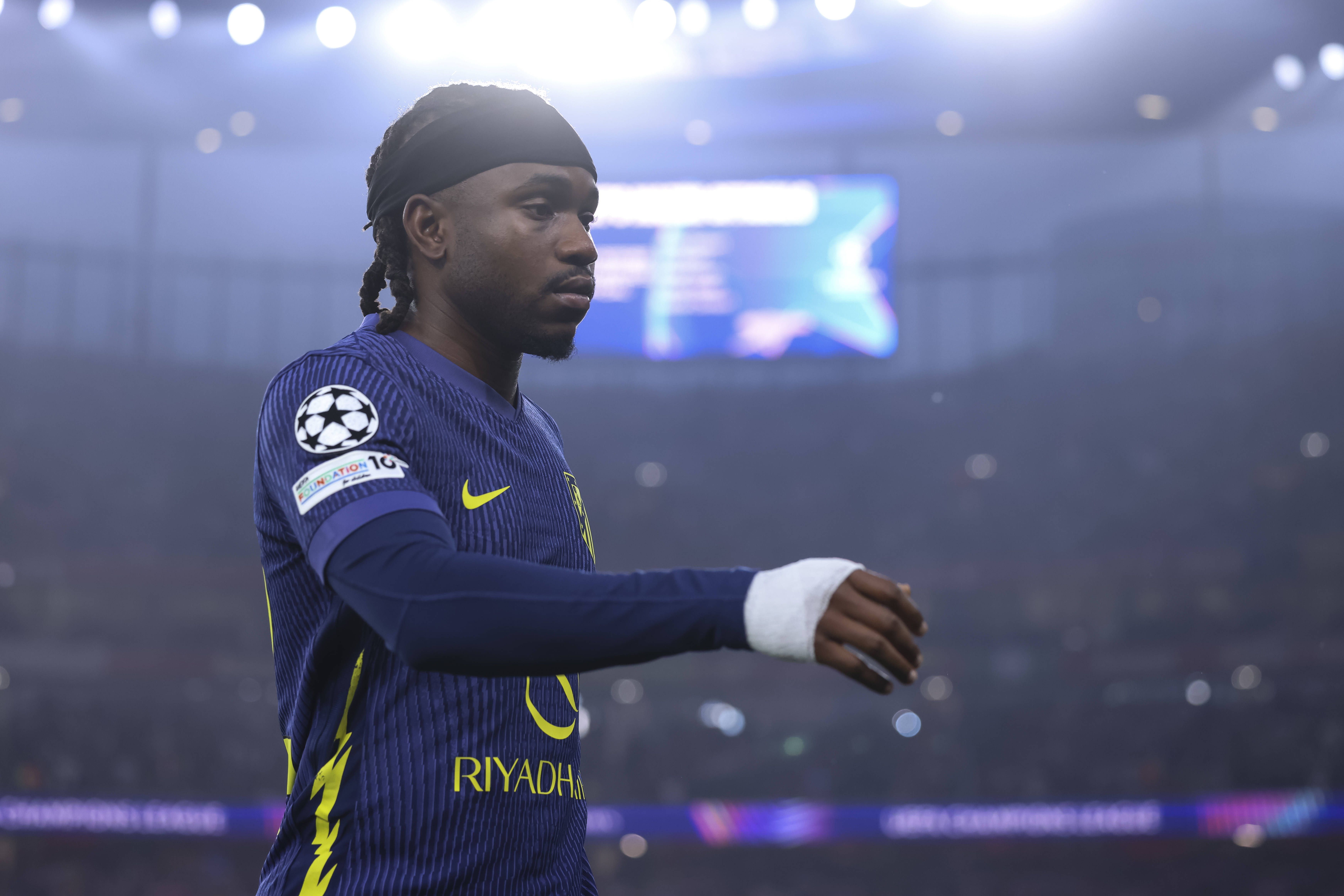 Ademola Lookman of Atletico de Madrid looks on during the UEFA Champions League Semi Final Second Leg against Arsenal