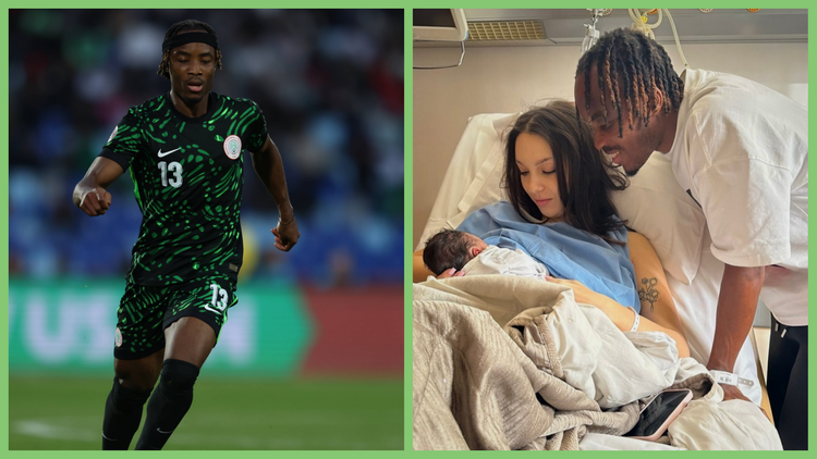 Bruno Onyemaechi: Super Eagles star welcomes first child with Portuguese partner