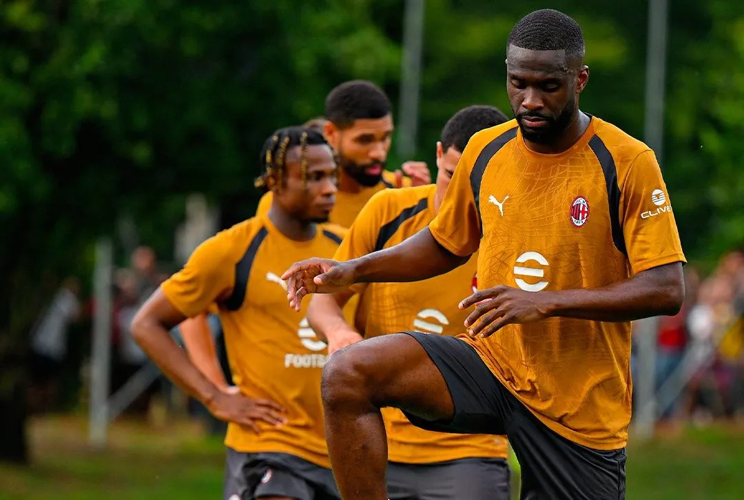AC Milan players in training