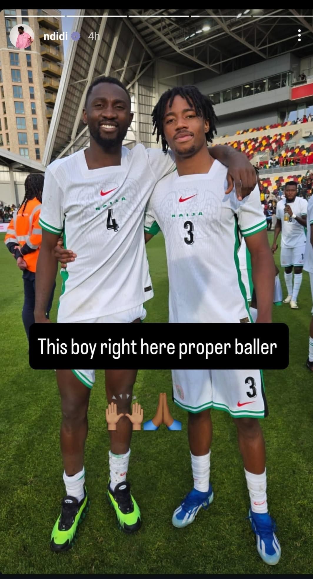 Wilfred Ndidi praises Benjamin Fredrick