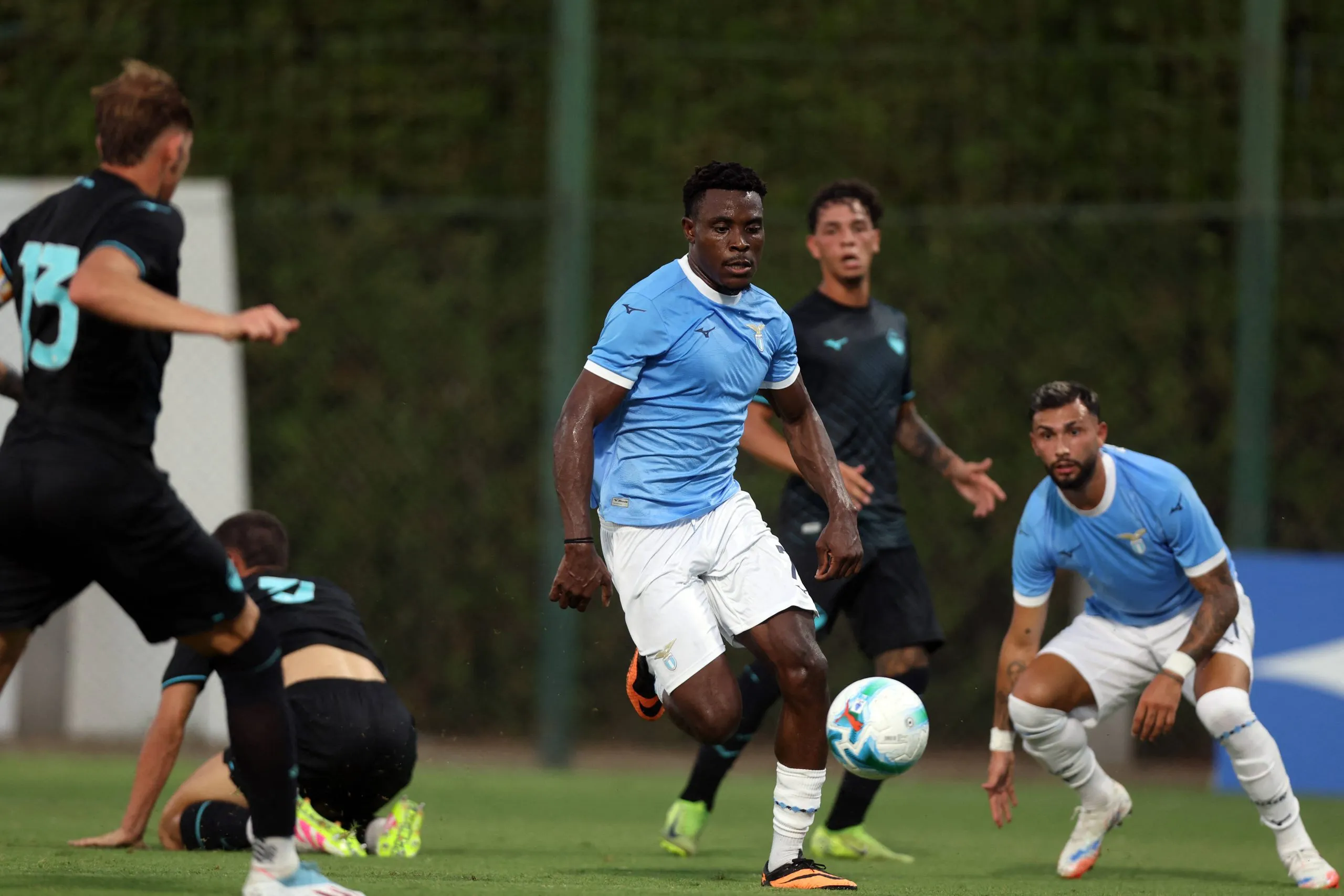 Fisayo Dele-Bashiru in action for S.S Lazio Under 21s