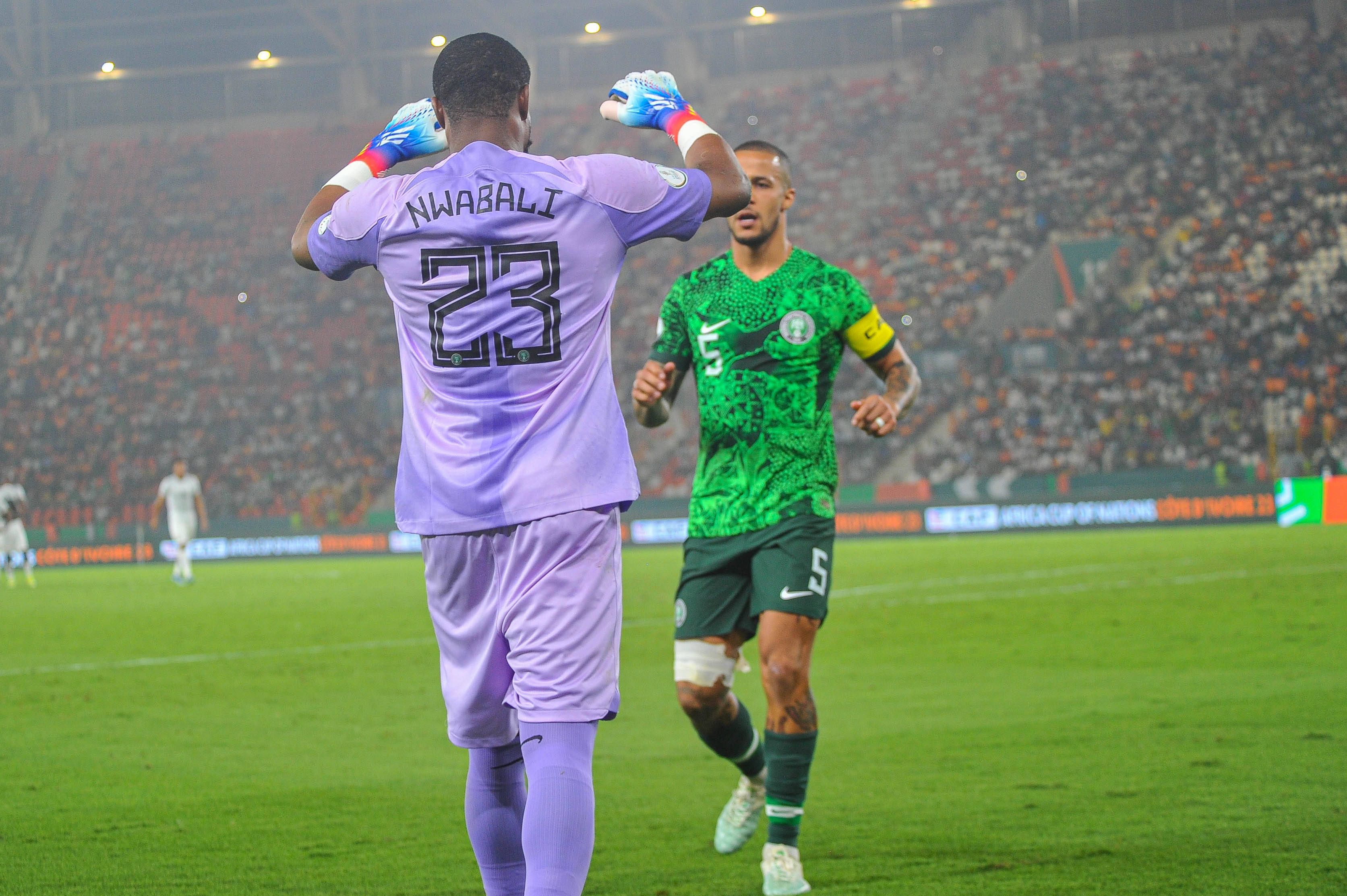 Super Eagles goalie Stanley Nwabali and former captain William Troost-Ekong 