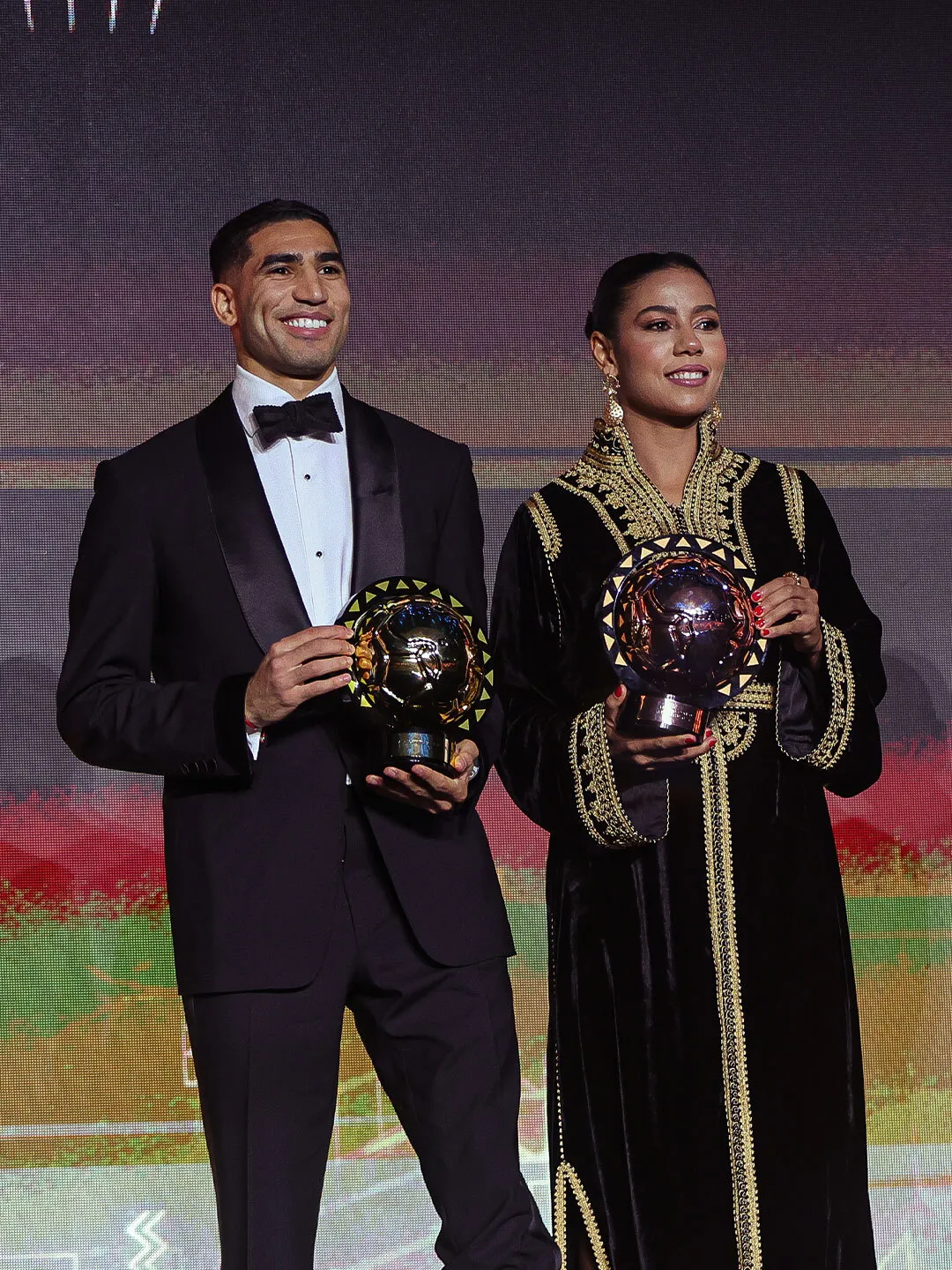 2025 CAF Awards winners: Morocco’s Achraf Hakimi and Ghizlane Chebbak 