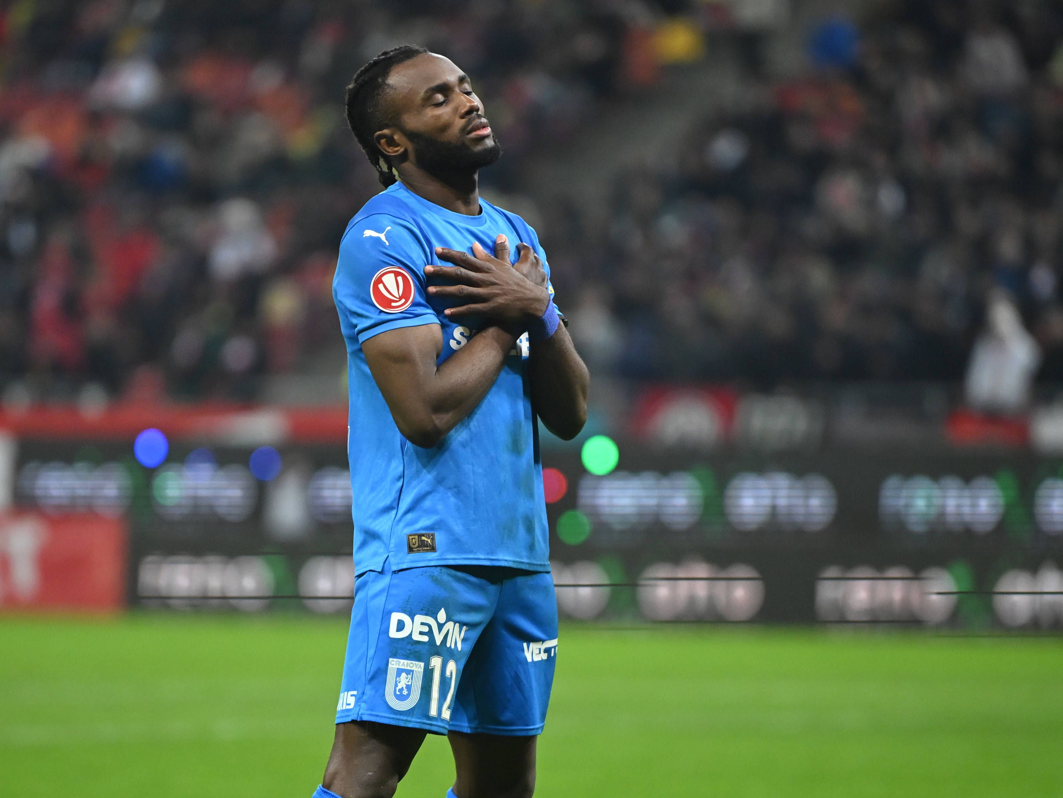 Nigeria and Universitatea Craiova striker Monday Etim