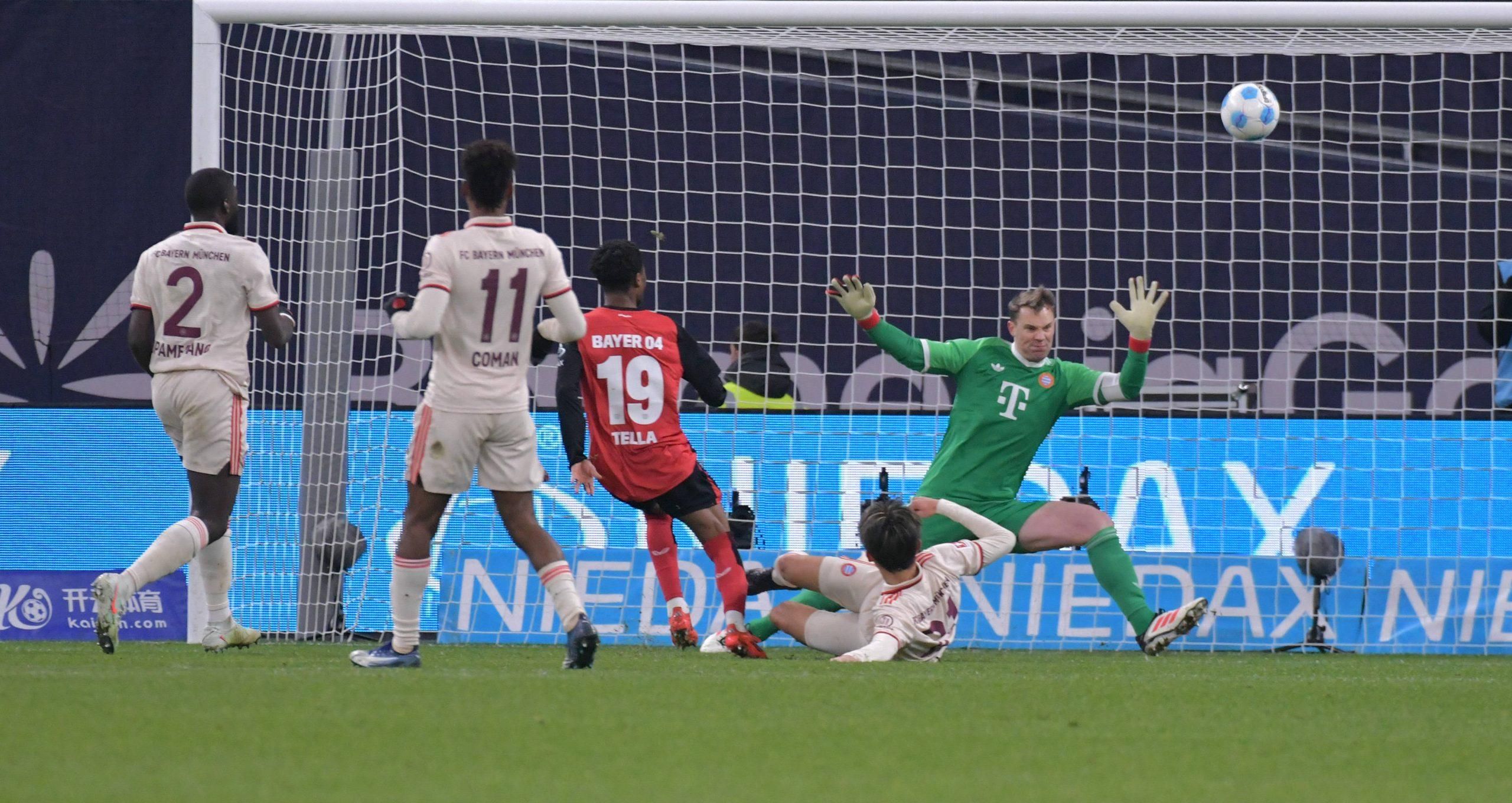 Nathan Tella agianst Bayern Munich (Photo credit: Imago)