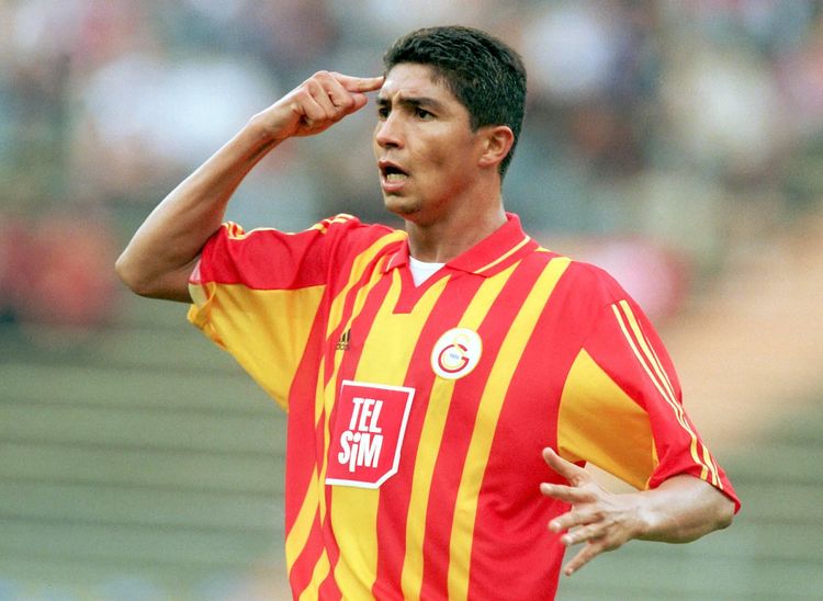 Brazil's Mario Jardel at Galatasaray