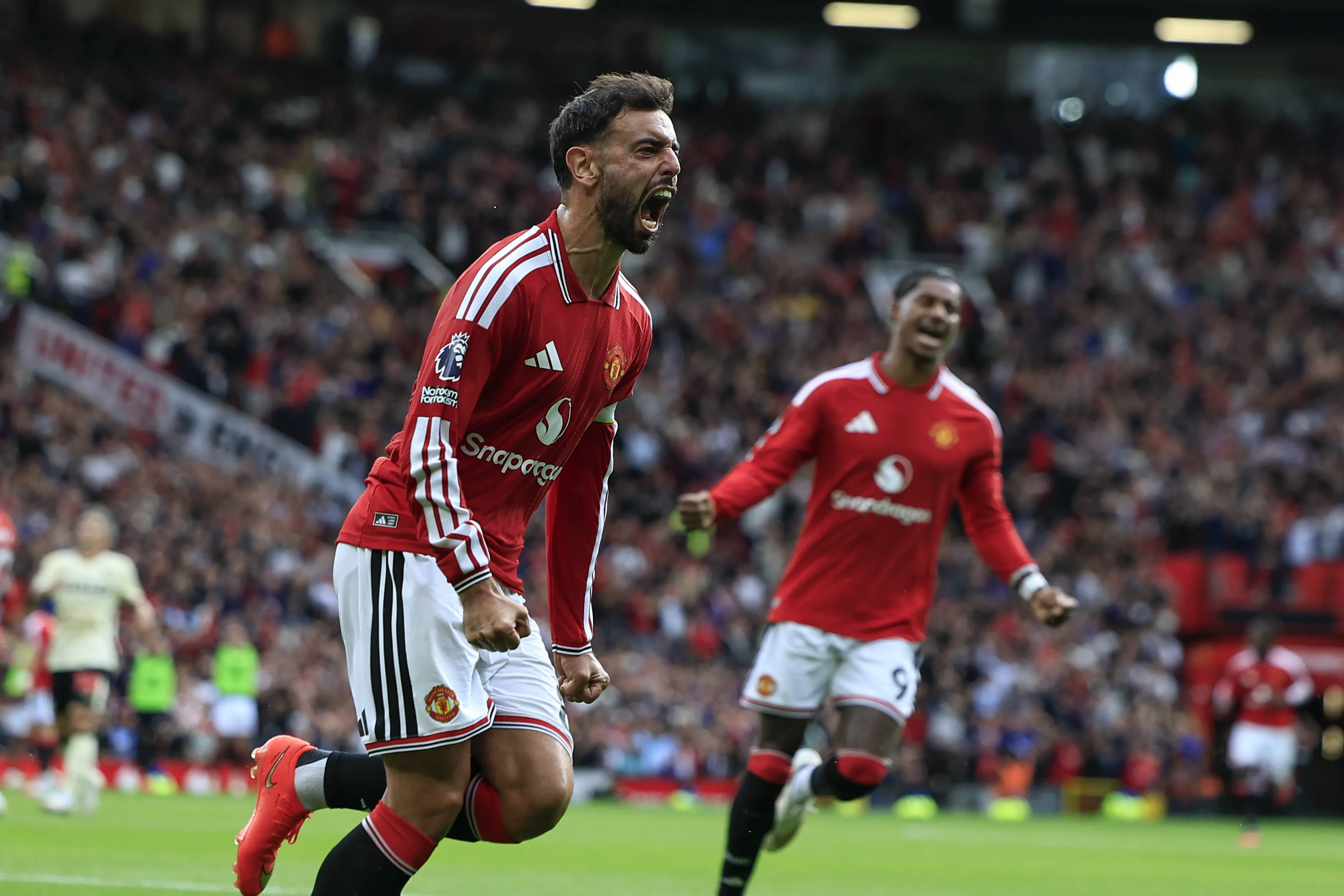 Bruno Fernandes 8 of Manchester United in the Premier League