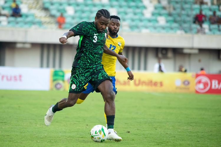 Nigeria Super Eagles star Bright Osayi-Samuel against Rwanda