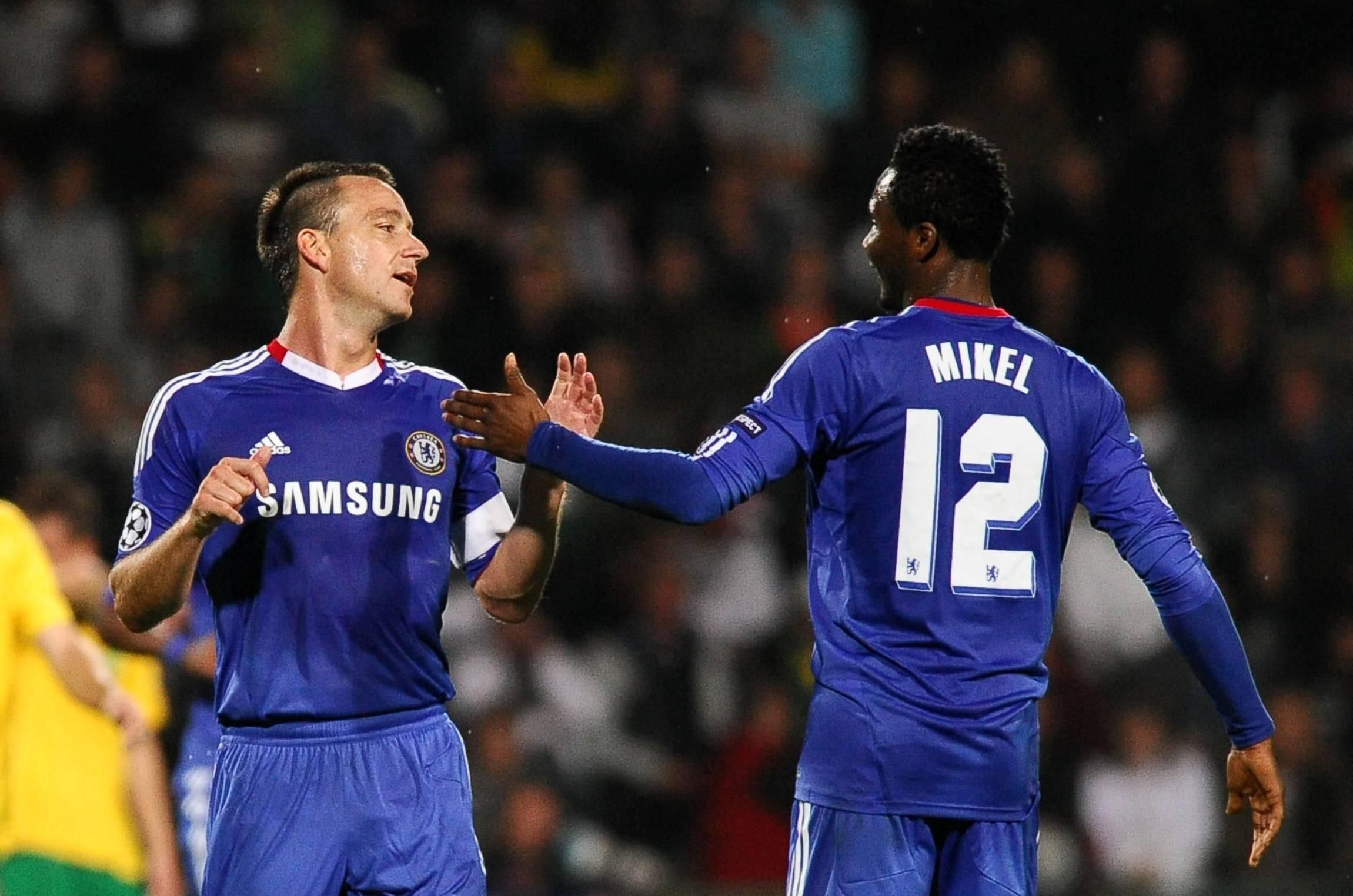 John Terry and Mikel Obi