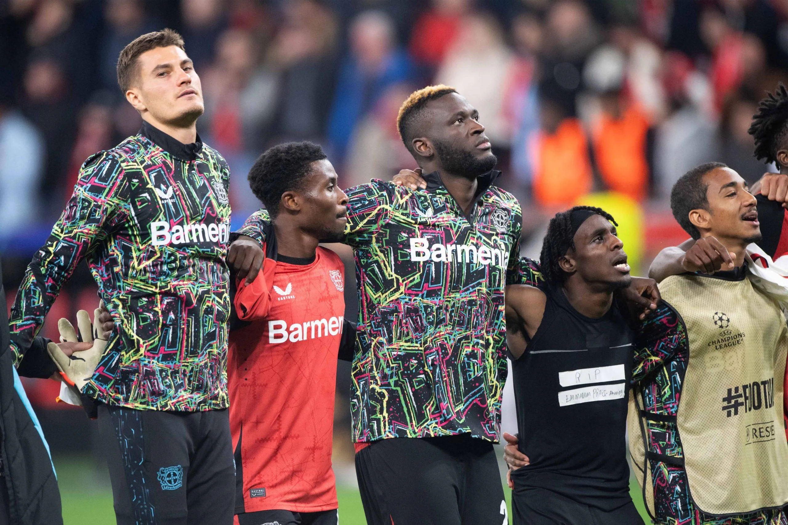 Victor Boniface, Nathan Tella and Patrik Schick at Bayer Leverkusen
