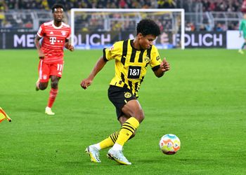 Watch: Dortmund’s Karim Adeyemi reps Nigerian flag on socks – Hinting at Super Eagles switch?