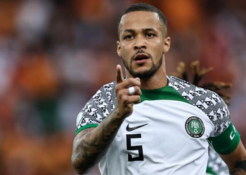 Watch: Super Eagles star William Troost Ekong spends quality time with kids