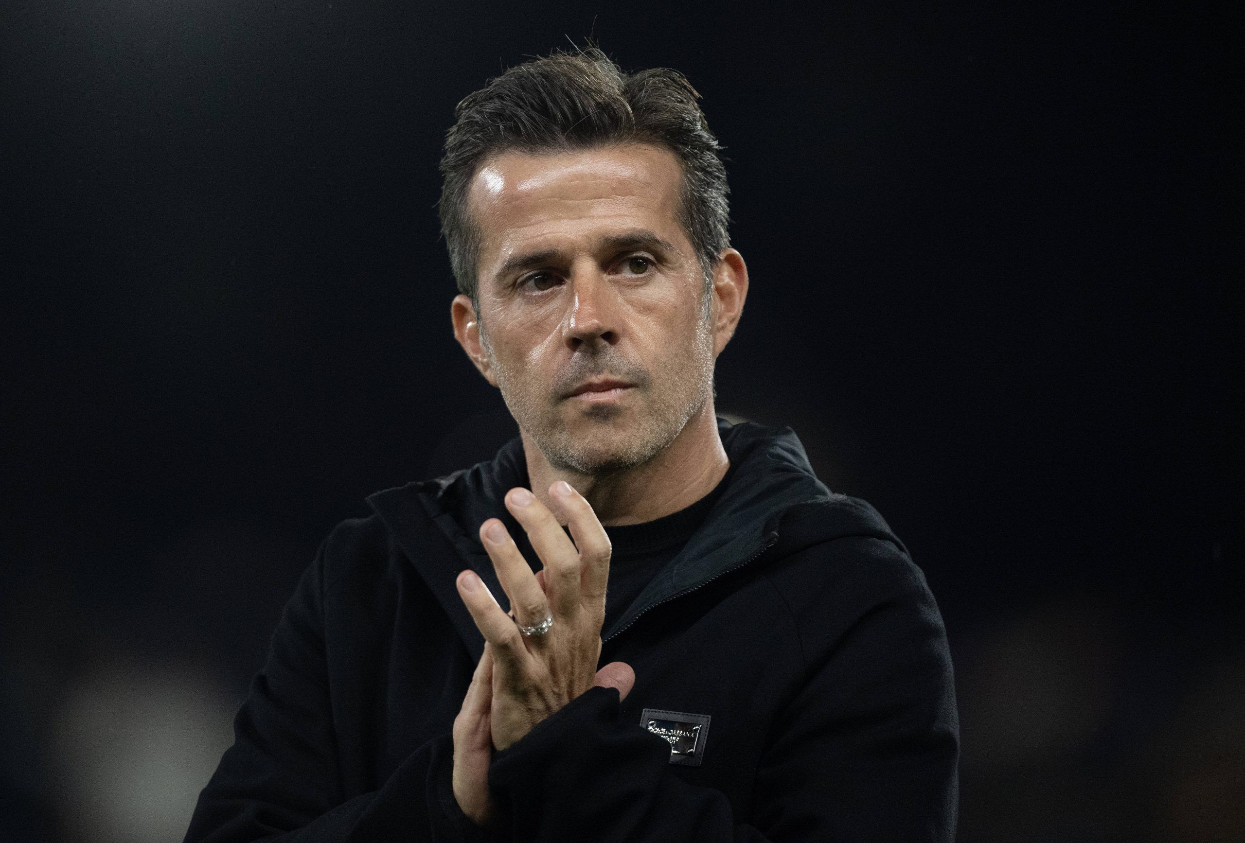 Fulham Head Coach Marco Silva before the Premier League match between Fulham and Brentford at Craven Cottage