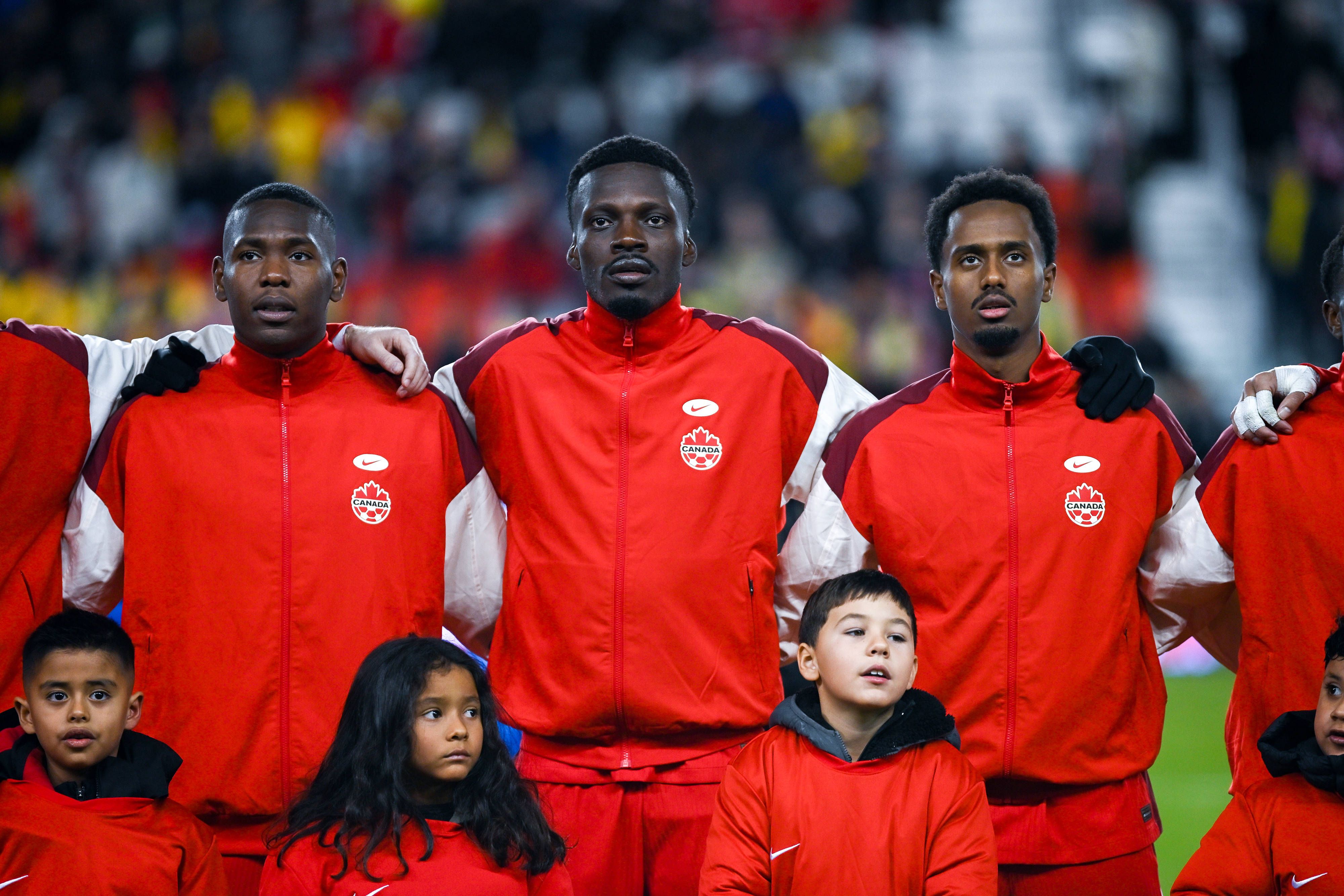 Tani Oluwaseyi during the exhibition match between Canada and Ecuador