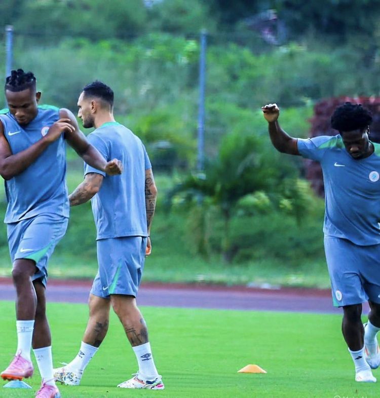 Super Eagles in training