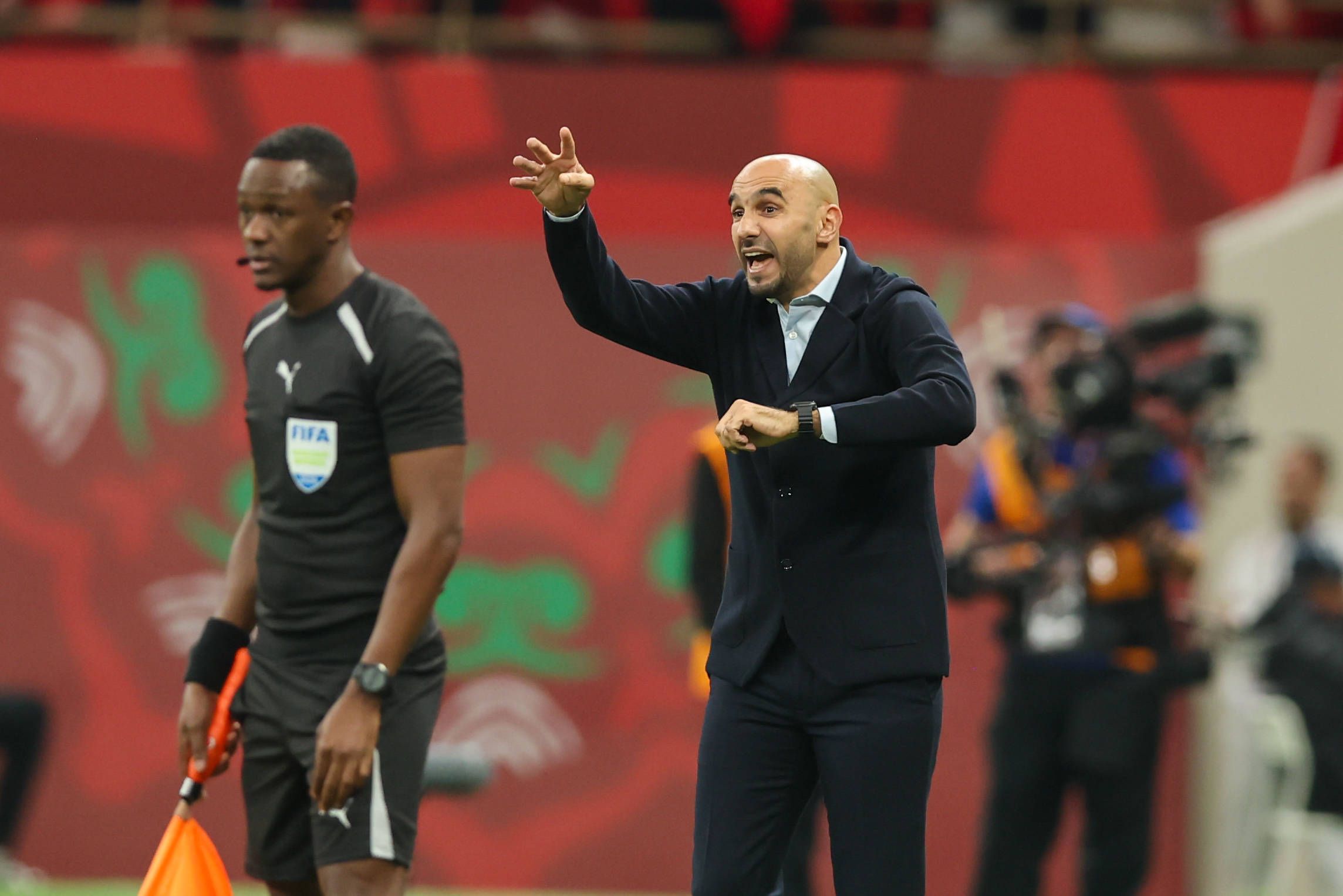 Morocco head coach Walid Regragui