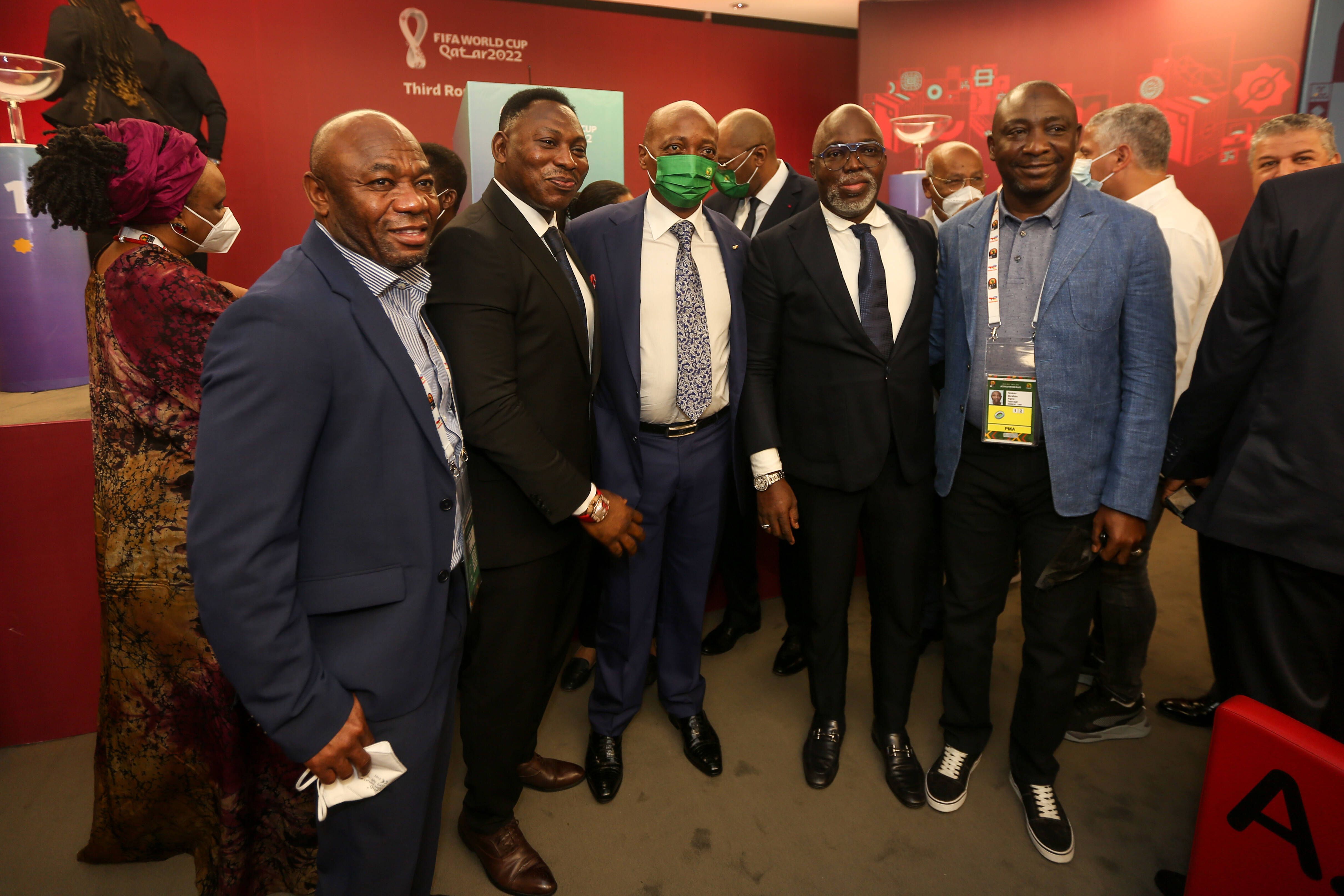 Emmanuel Amuneke, Daniel Amokachi and Amaju Pinnick 
