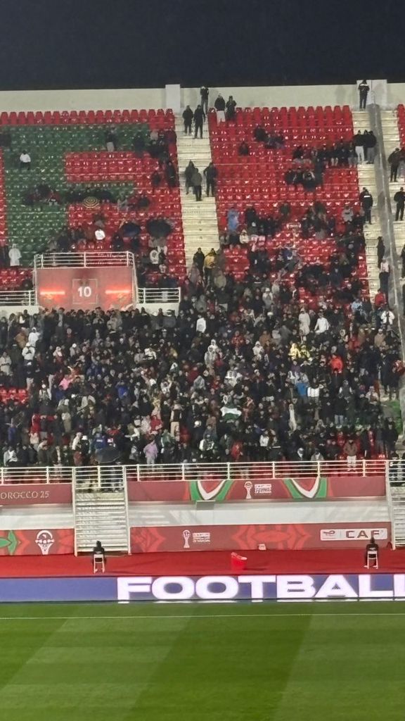 Football fans during Nigeria vs Tanzania game