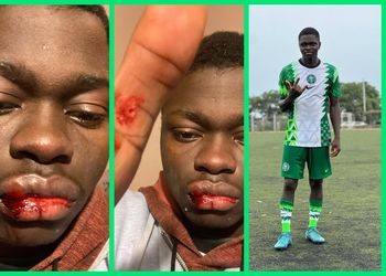 Star boys link-up: Chelsea Legend Didier Drogba poses shot with Afrobeats stars Wizkid and Burna Boy