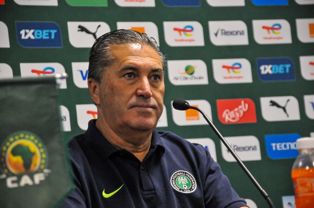 Coach Jose Peseiro of Nigeria during the Afcon 2023 press conference
