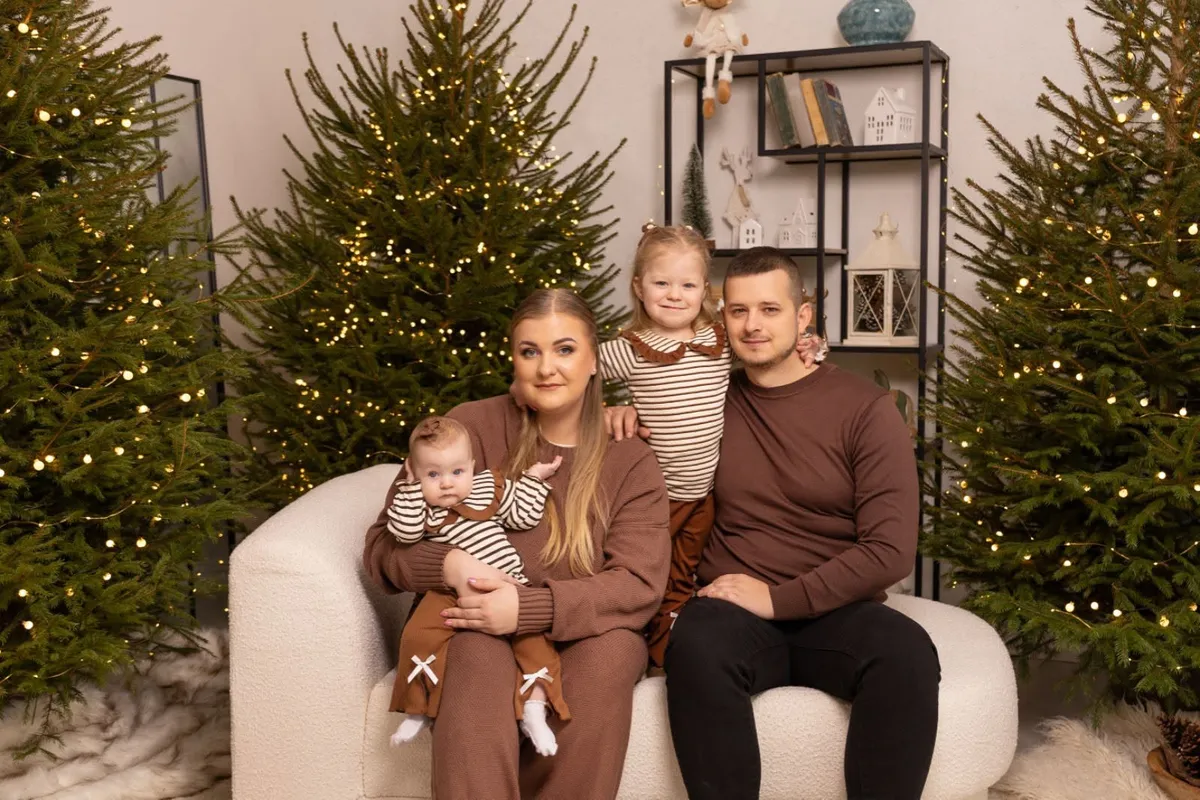 Aiste Petrauskiene and her family