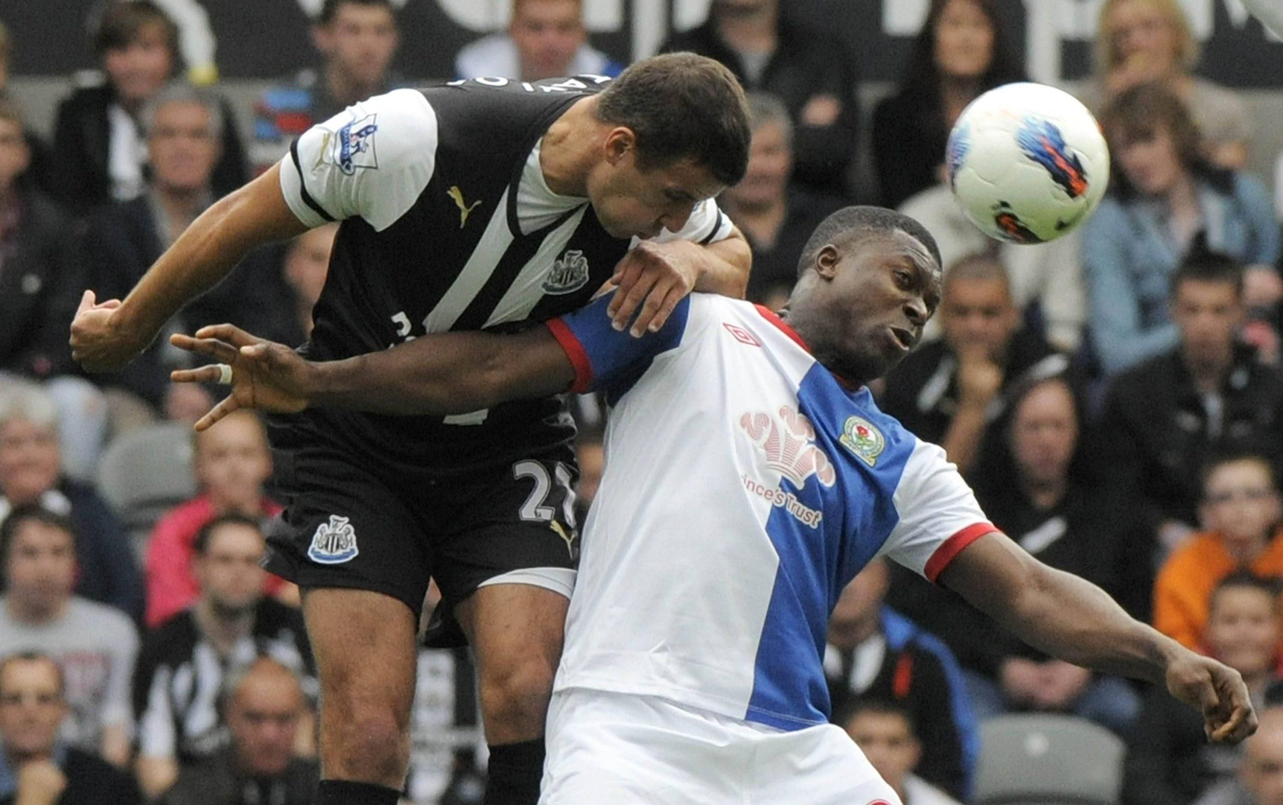 Yakubu Aiyegbeni in action for Blackburn Rovers
