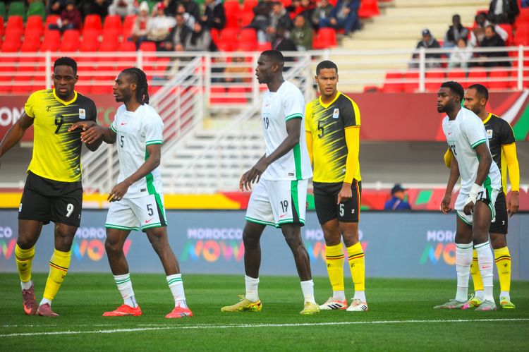 Igoh Ogbu, Paul Onuachu and Ryan Alebiosu of Nigeria and Uche Ikpeazu and Toby Sibbick of Uganda