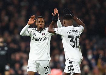 Photo: Manchester City star named after Tijani Babangida finally meets the Super Eagles legend