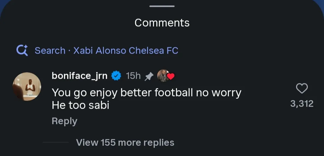 Victor Boniface's comments on Xabi Alonso 