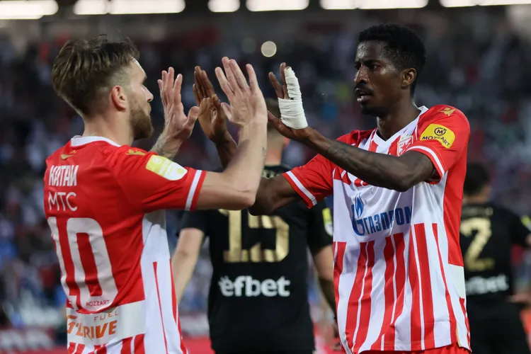 Nigeria and Red Star Belgrade star Peter Olayinka. 