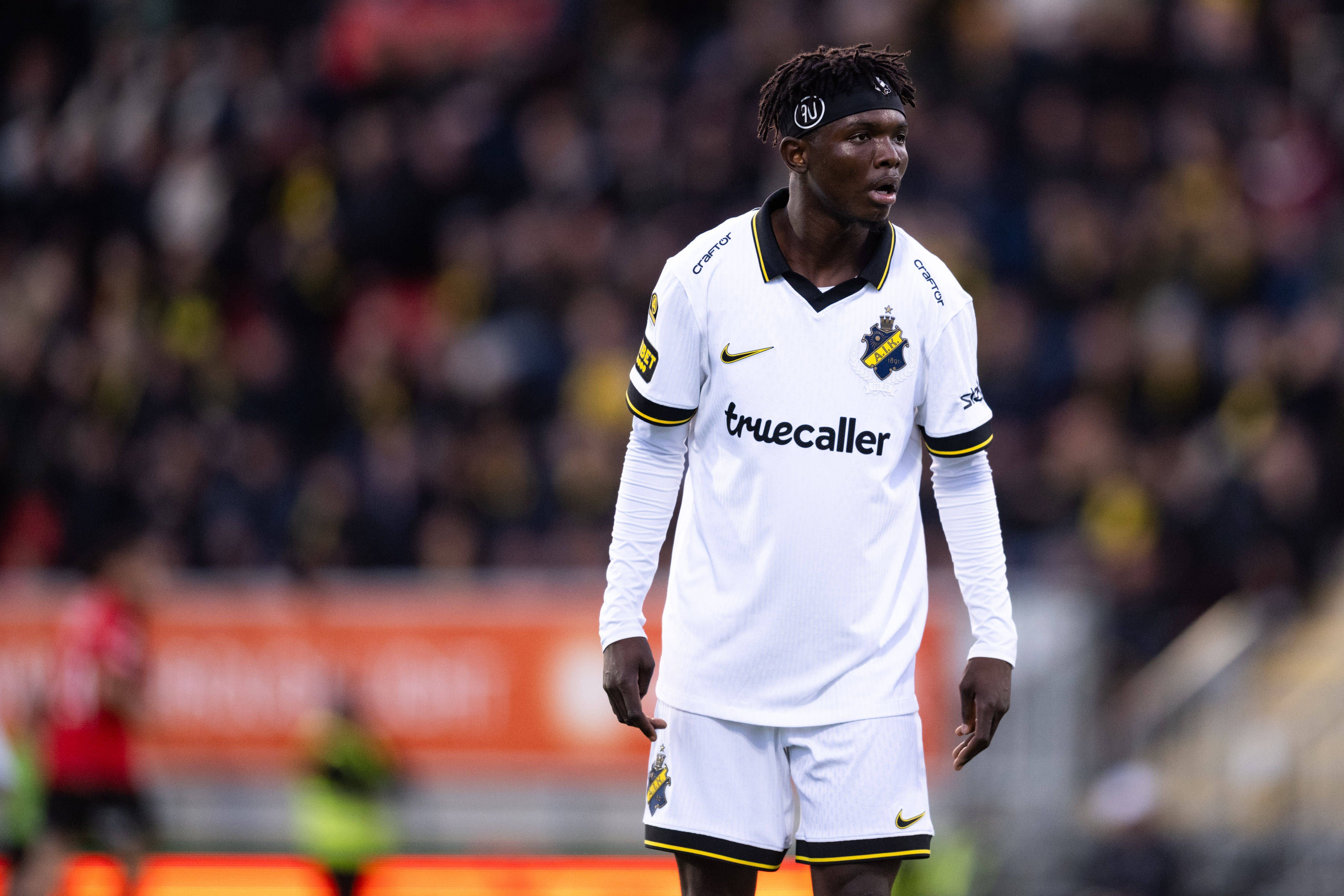 Zadok Yohanna 36 of AIK during the Allsvenskan soccer game between Brommapojkarna and AIK.