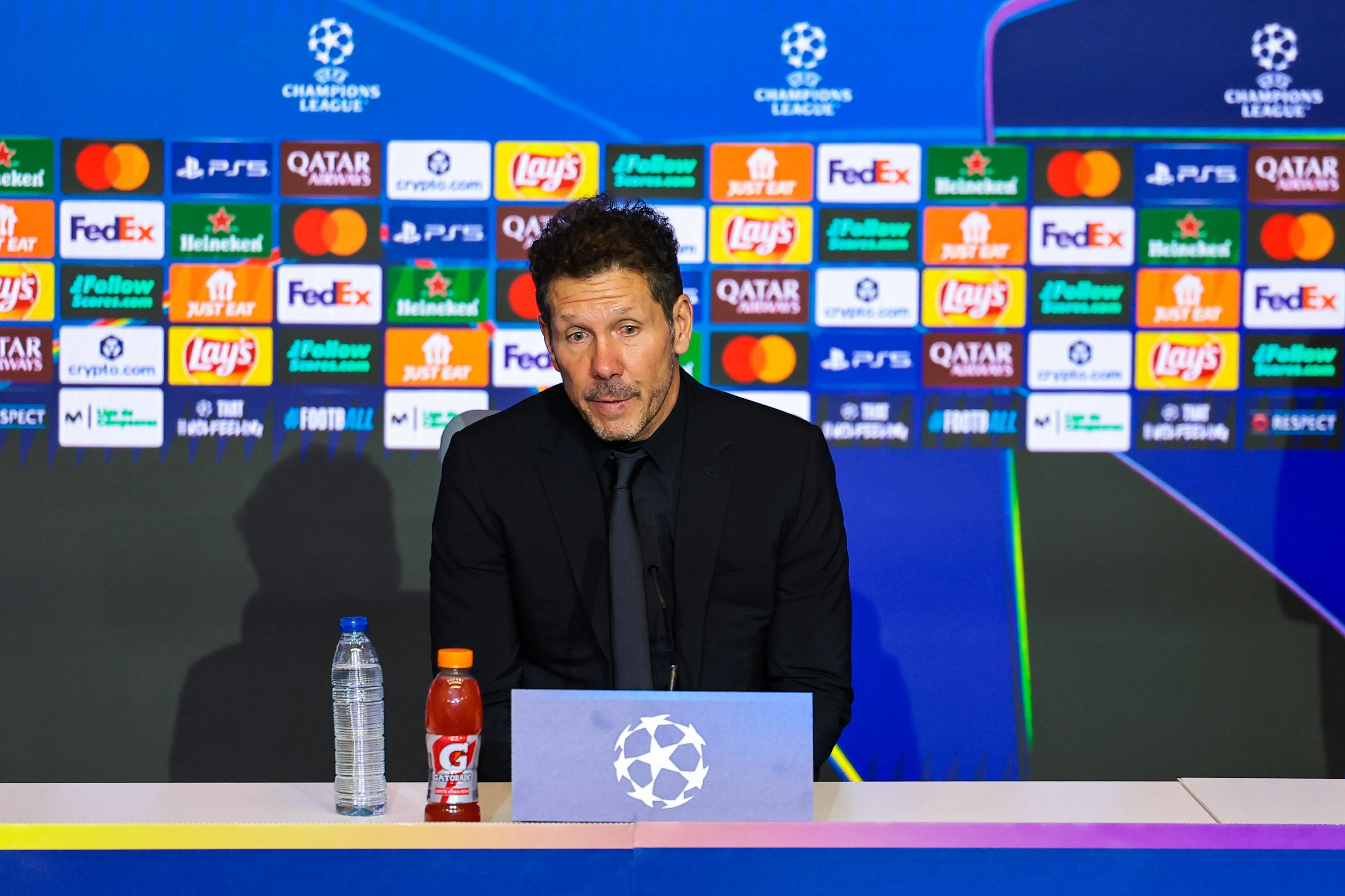 Diego Simeone after the Champions League football match between Atletico Madrid and Bodo/Glimt