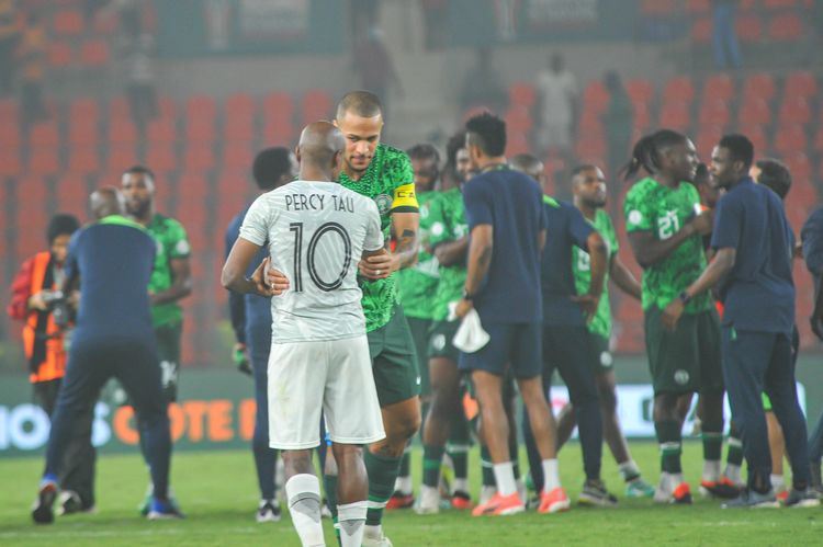 Nigeria during the TotalEnergies Caf Africa Cup of Nations Afcon 2023 Semi Final match between Nigeria and South Africa at Stade de la Paix on February 7, 2024 in Bouake, Cote d Ivore