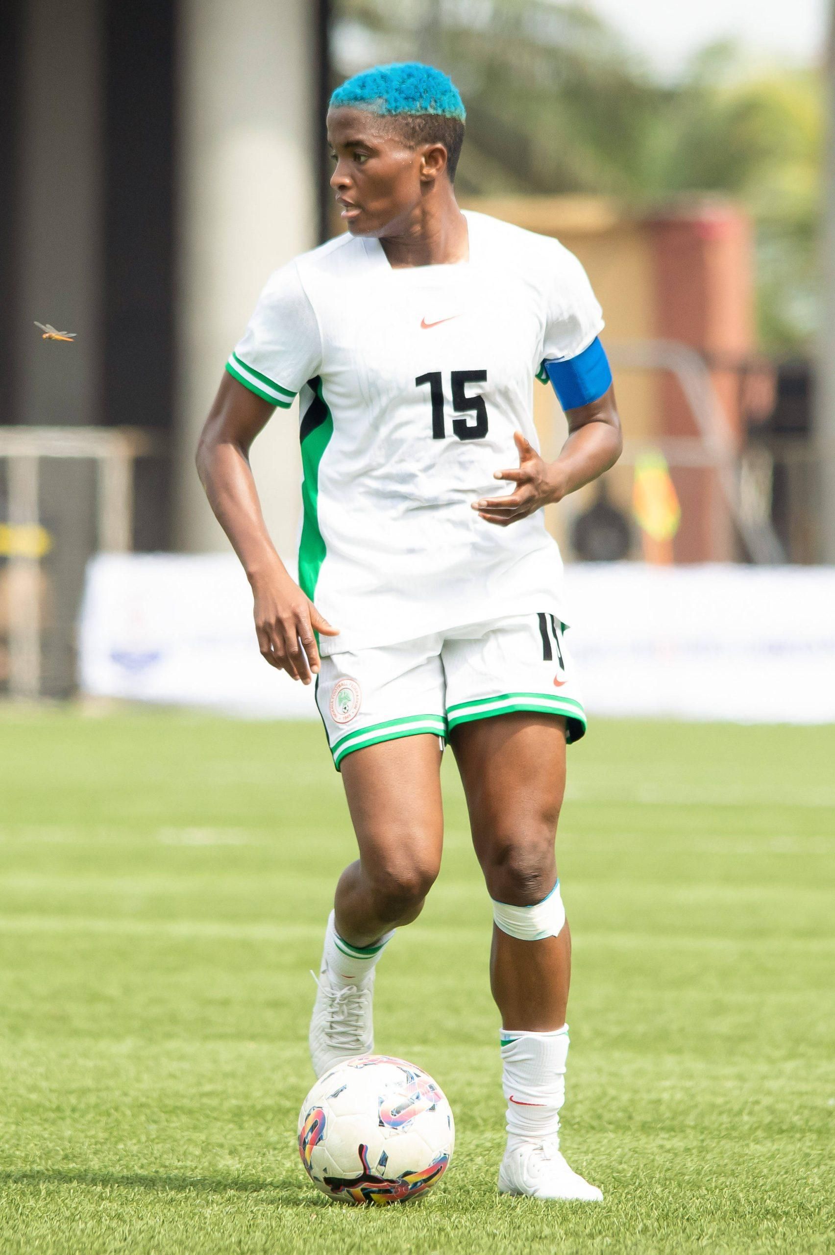 Rasheedat Ajibade during an International Friendly, Länderspiel, Nationalmannschaft Match between Nigeria Super Falcons and Algeria Green Ladies