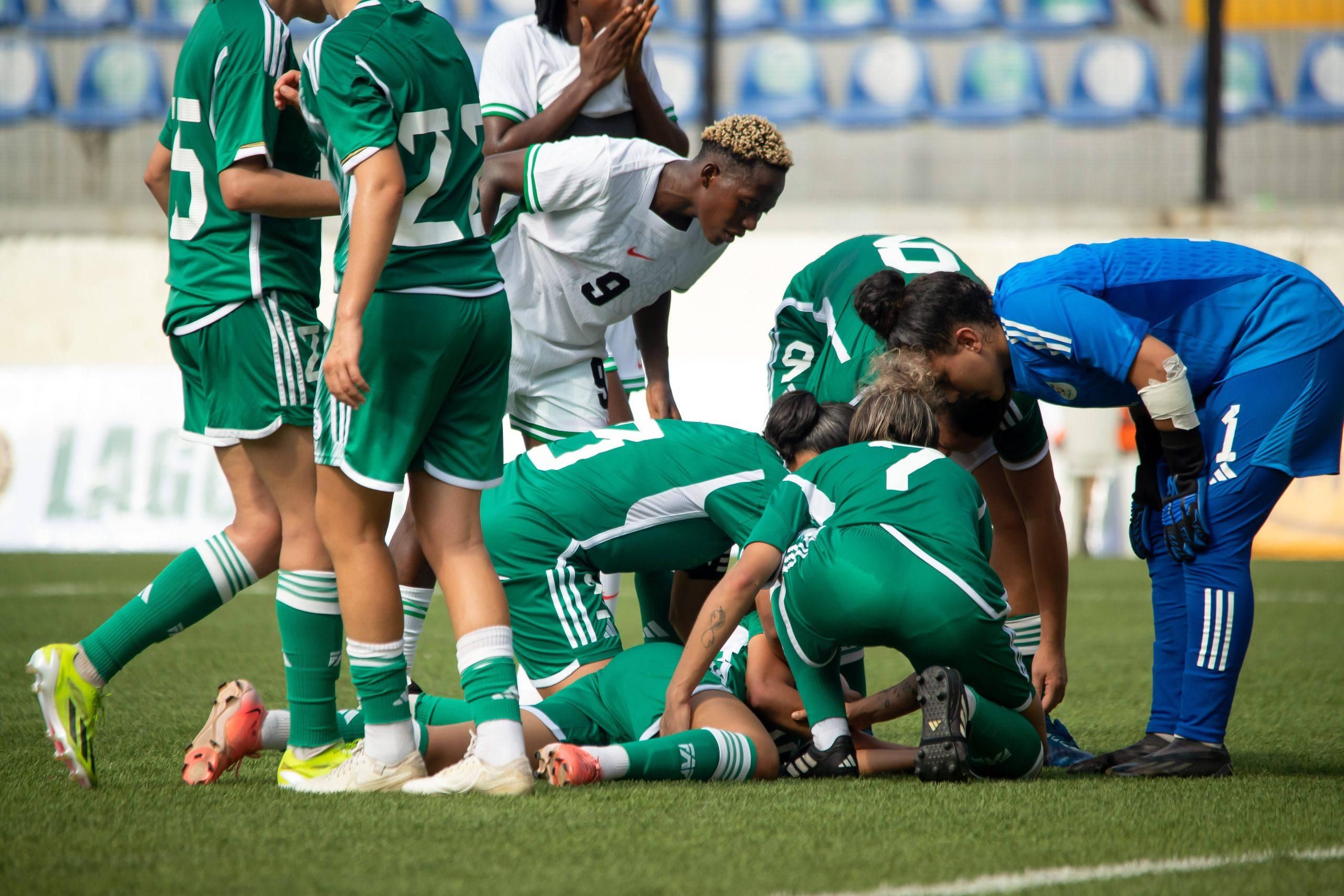 Algeria during an International Friendly match between the Nigeria Super Falcons and the Algeria Green Ladies 