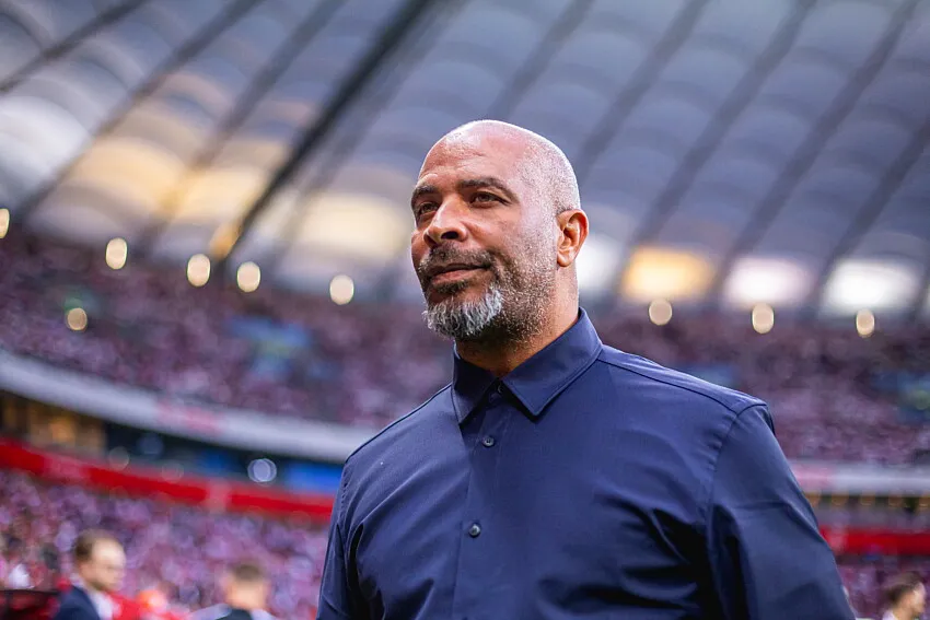 Friendly match between Poland and Nigeria in Warsaw, Coach Éric Chelle