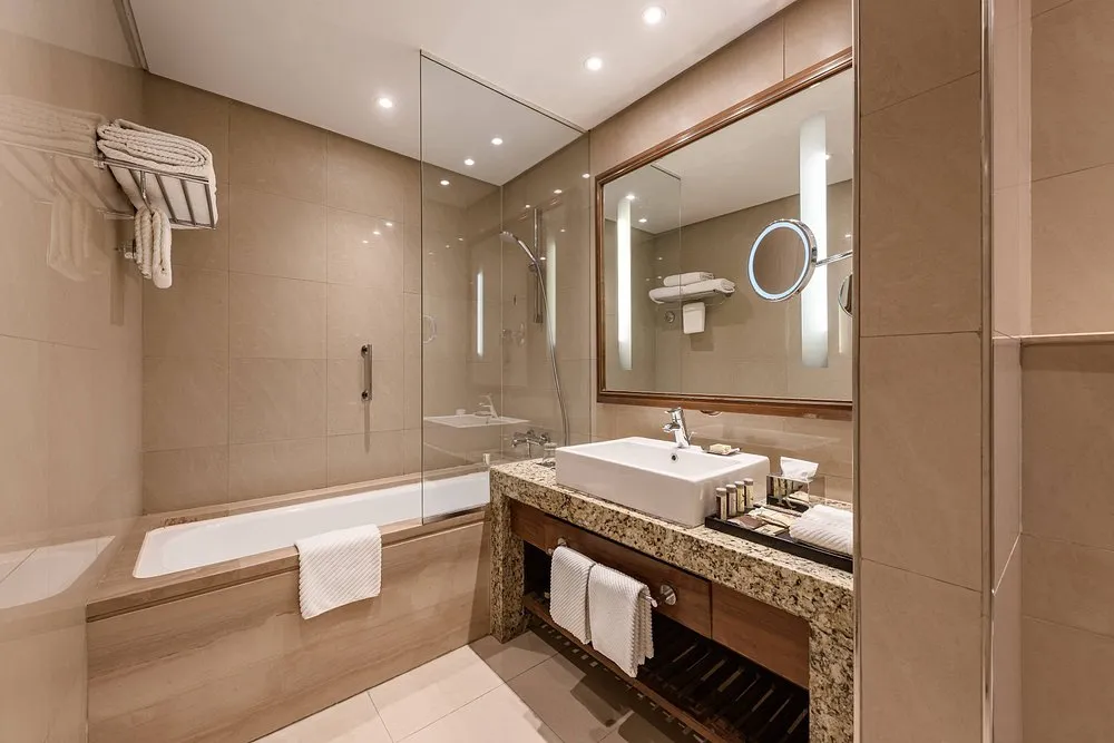 A restroom of the Renaissance Hotel in Cairo