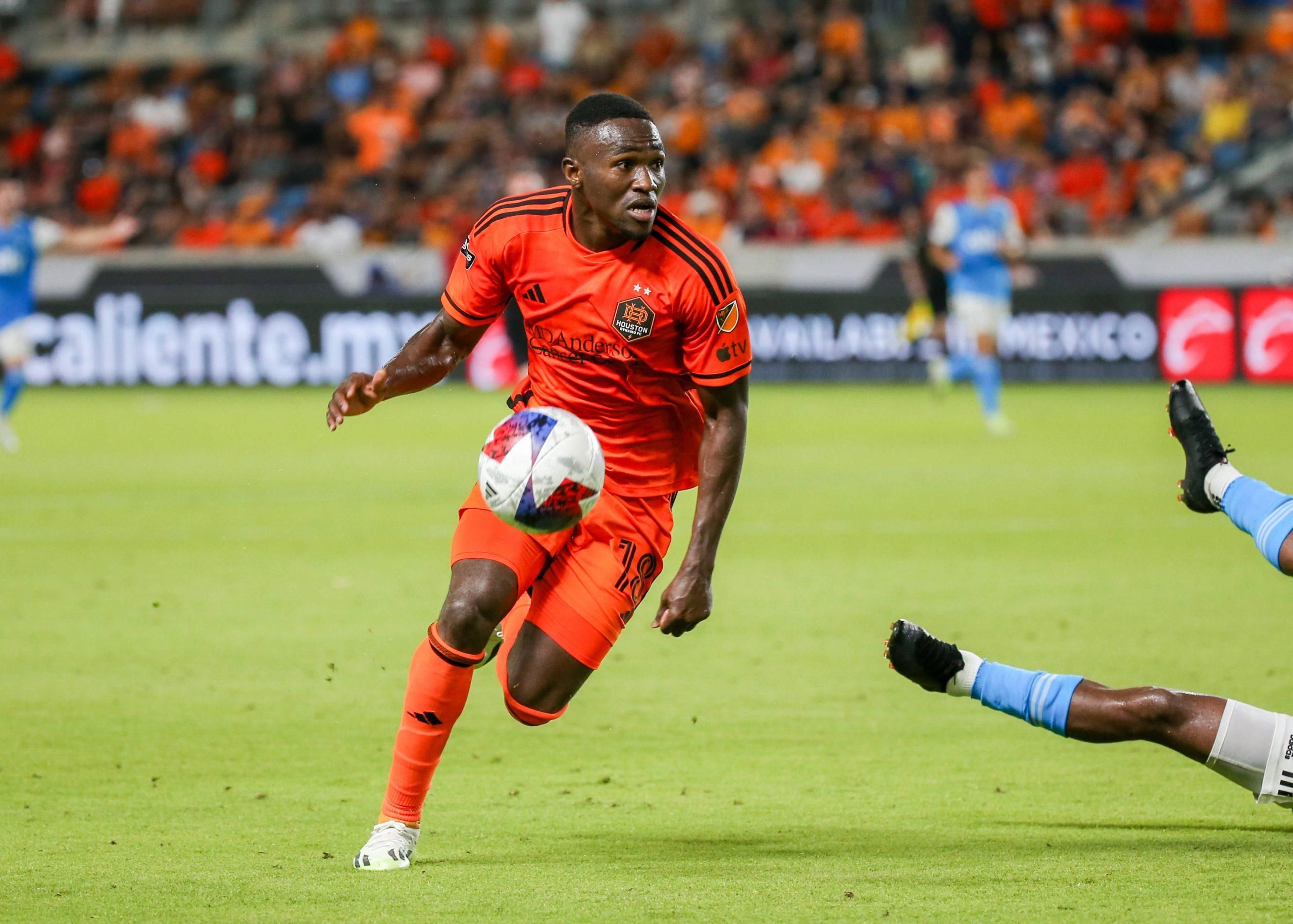 Houston Dynamo star and former Nigeria youth international, Ibrahim Aliyu (R). Photo by IMAGO