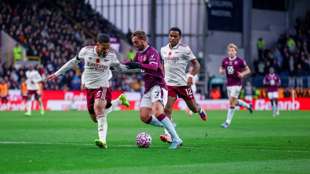 Jacob Bruun Larsen during the Premier League match between Burnley and Arsenal at Turf Moor, Burnley
