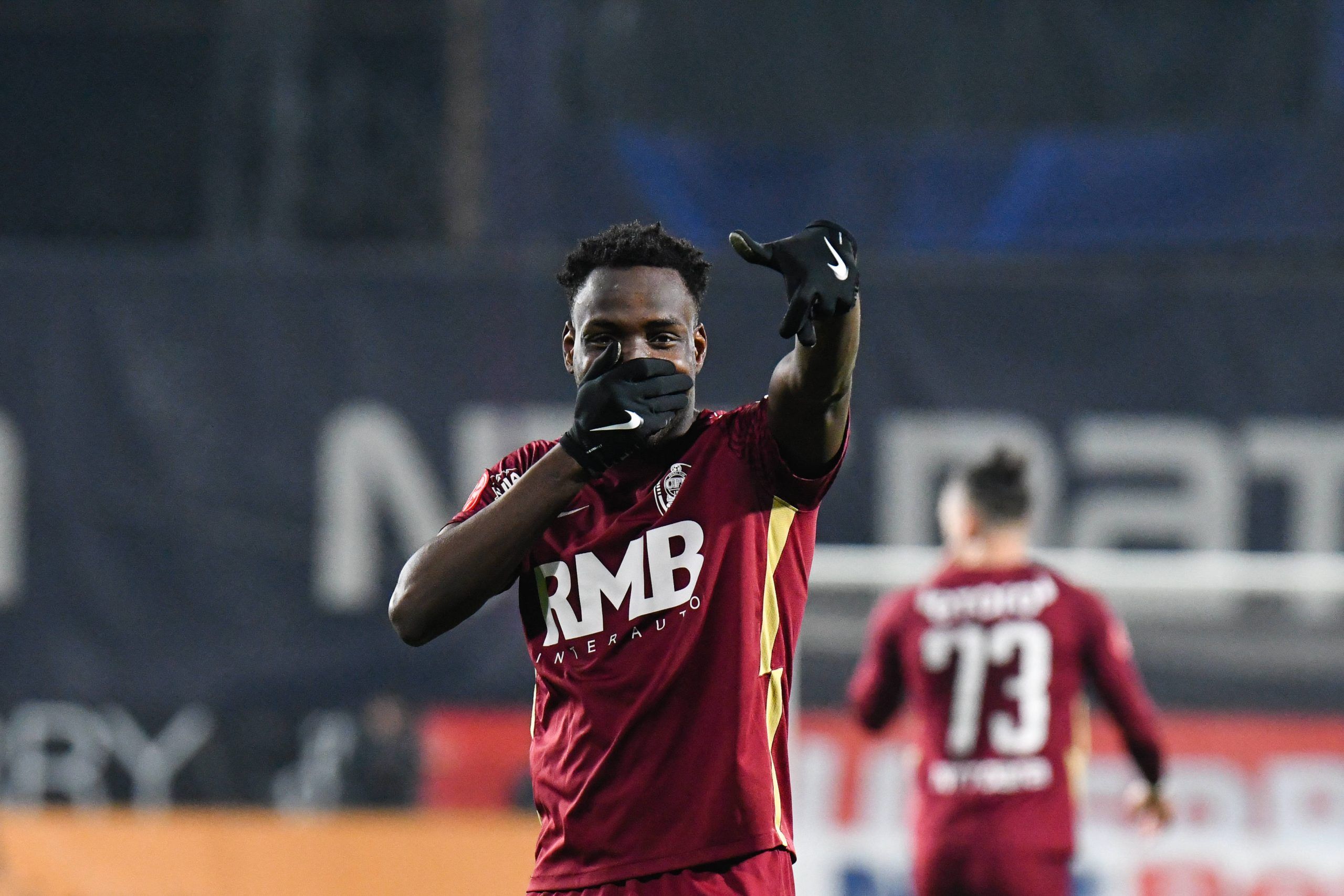 Nigerian forward Philip Otele