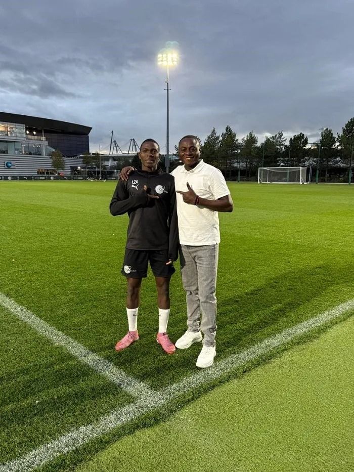 Grassrunners CEO Gbenga Agbejoye with Angelo Agbejoye