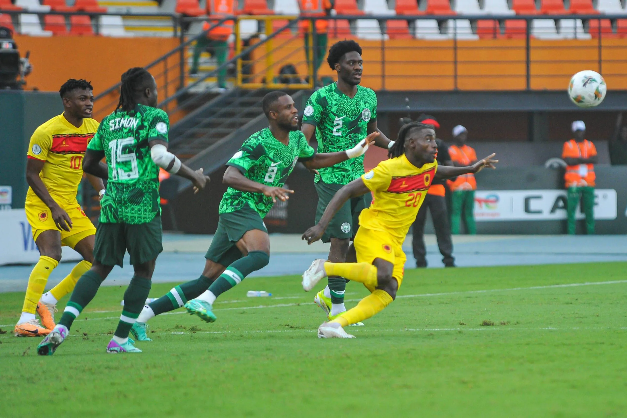  Simon Moses, Frank Onyeka and Ola Aina of Nigeria