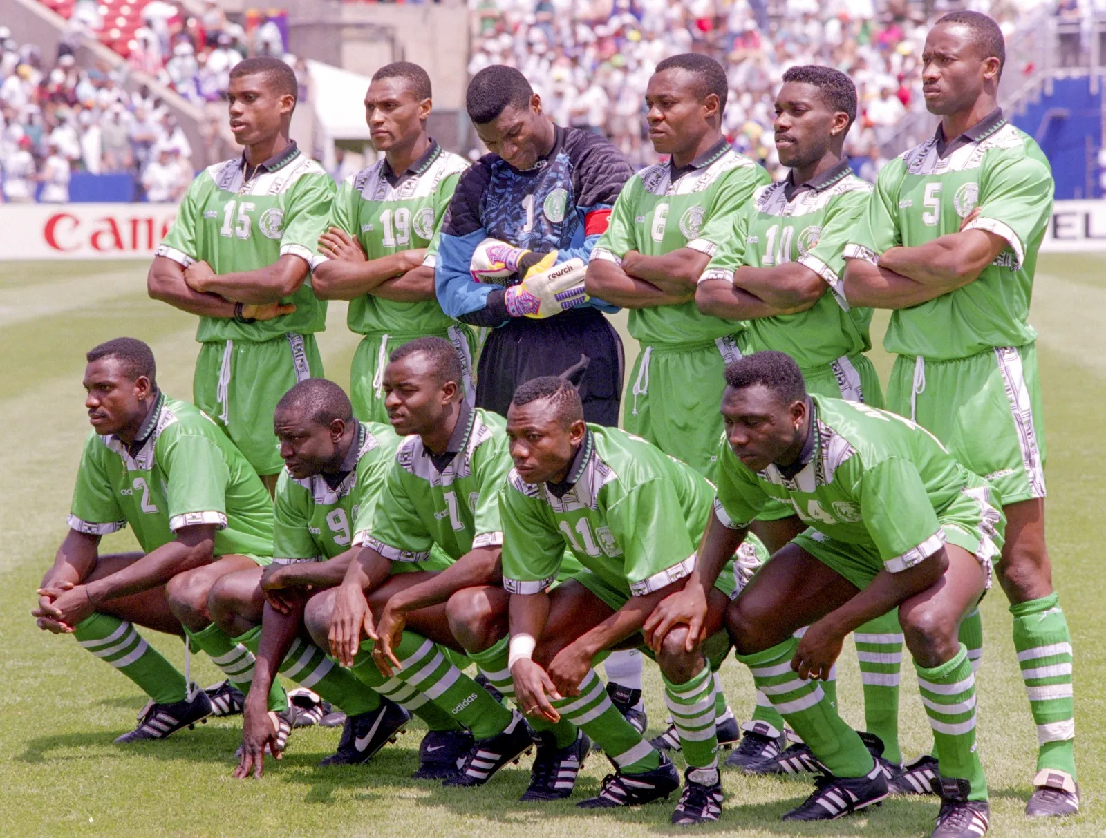 Super Eagles team photo at USA 94