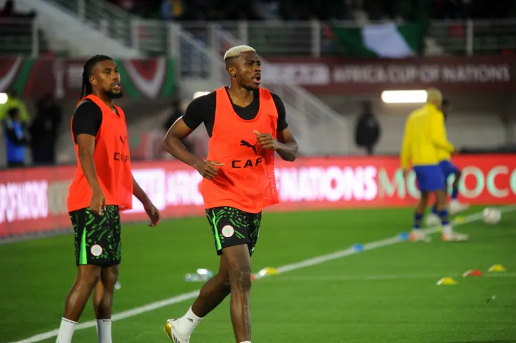 Nigeria playmaker Alex Iwobi and striker Victor Osimhen