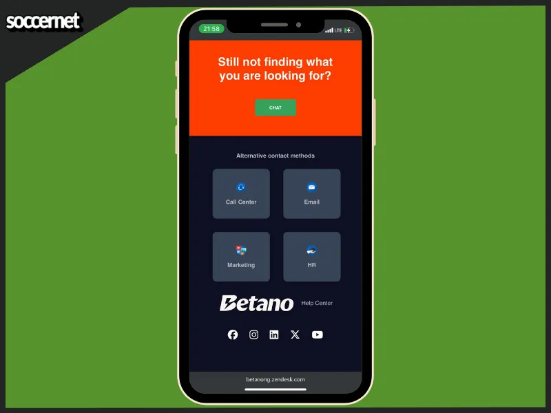 Betano customer care contact information