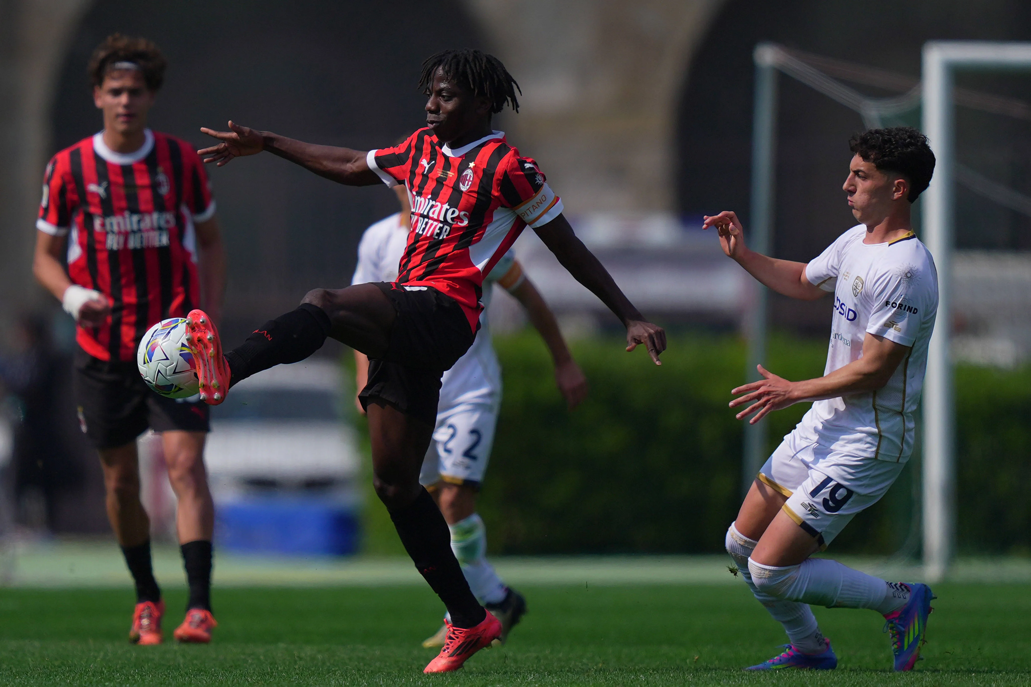 Victor Eletu  Ac Milan  during the Primavera Italy Cup final soccer match between Milan and Cagliari at Arena Civica Gianni Brera in Milan. 